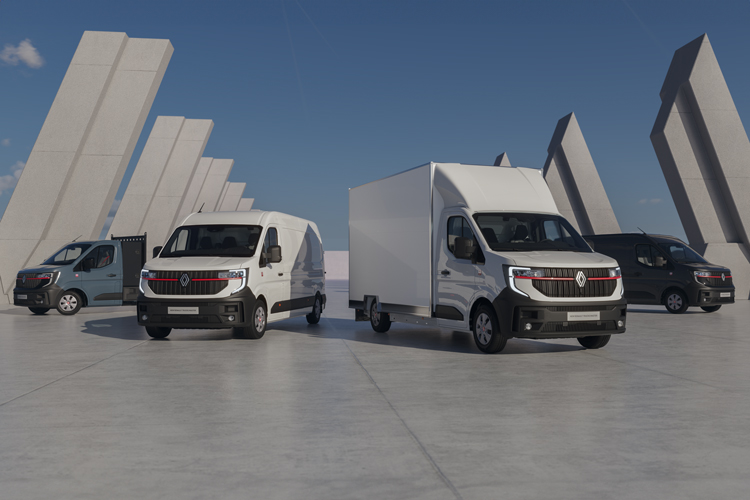 Renault Nutzfahrzeuge Ansicht verschiedener Renault Modelle